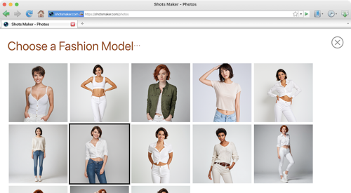 Choose a fashion model